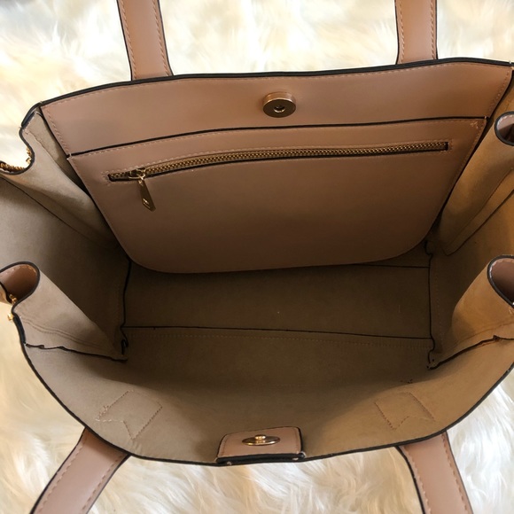 A New Day Blush Pink Vegan Leather Handbag - Picture 7 of 8